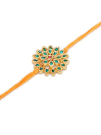 Designer kundan Rakhi - Ruby Raang - Distacart