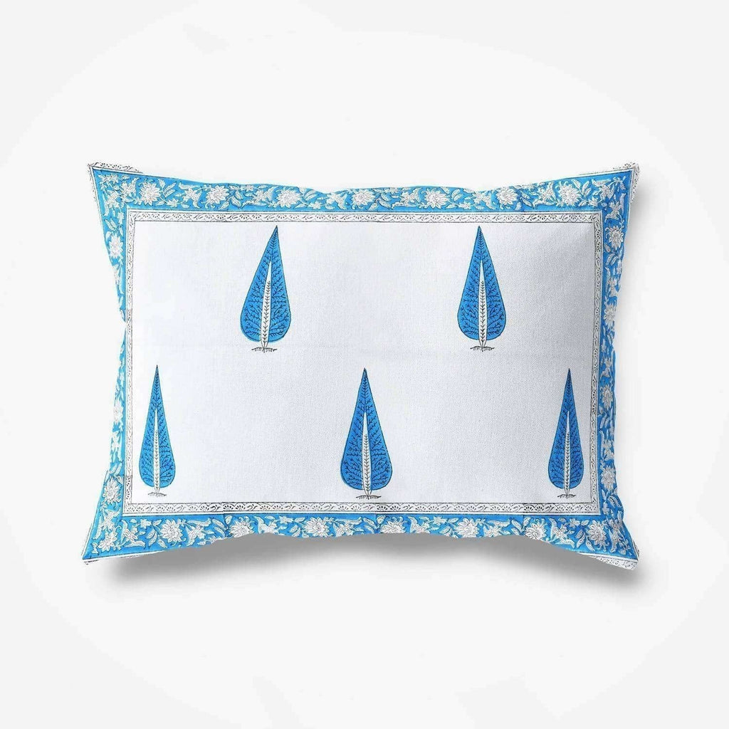 Hand Block Printed Double 230x270 Cms Jaipuri Bedspread with 2 Pillow Covers
