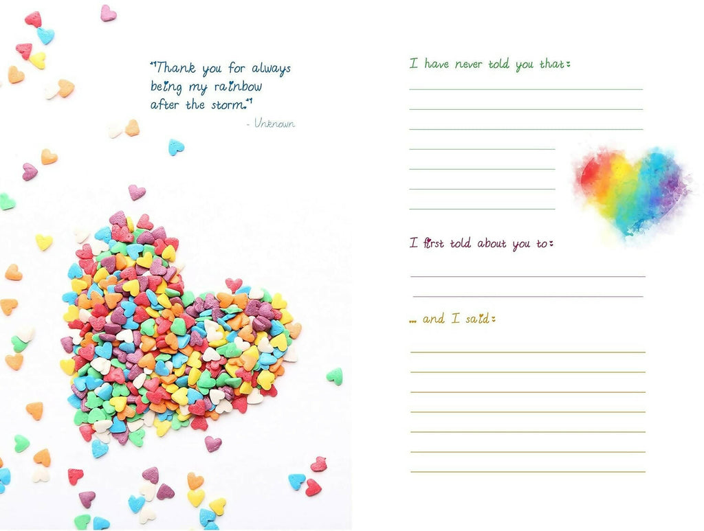 Pages Of Love What I Love About You And Our Memories: A Fill-In-The-Blank Gift