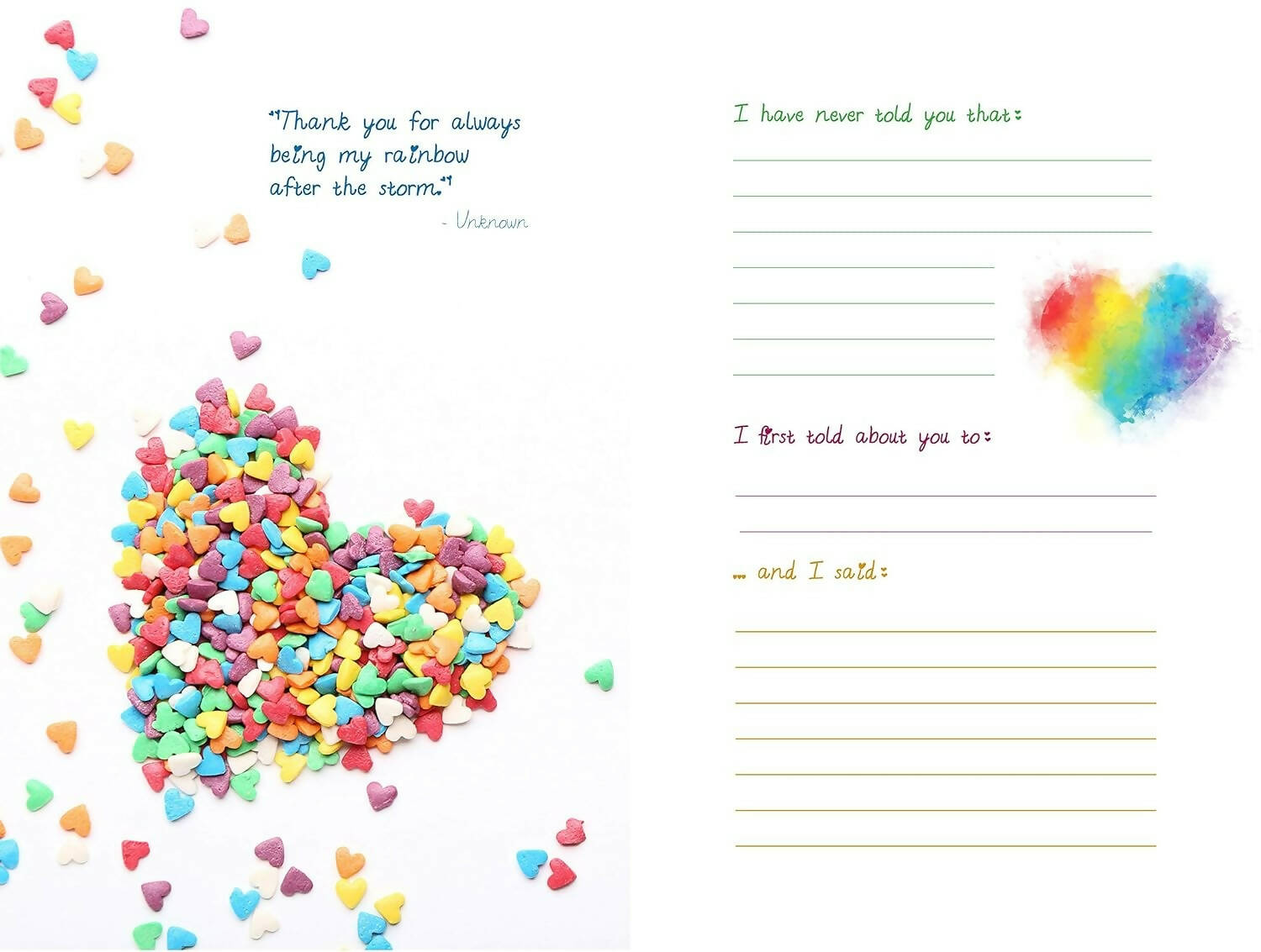 Pages Of Love What I Love About You And Our Memories: A Fill-In-The-Blank Gift