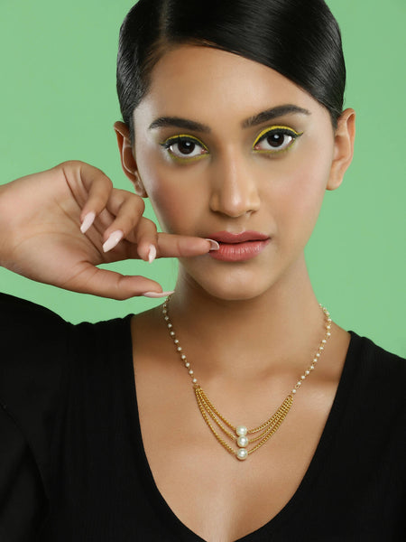 Women's Gold-Polished Chain - Ruby Raang