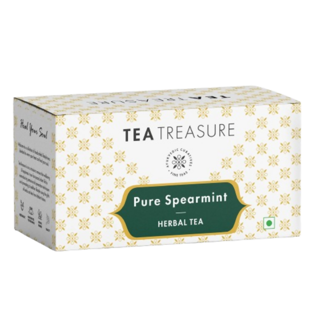 Tea Treasure Spearmint Herbal Tea Bags - Distacart