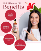 Siya Ayurveda Hibiscus Oil - Ayurvedic Oil for Hair Growth, Natural Hair Care