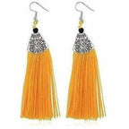 Orange Fringe Earrings