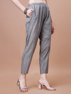 Mirror Embroidered & Striped Printed Cotton Kurta With Pant & Dupatta Set, Multicolor - Hiral Fashion - Distacart