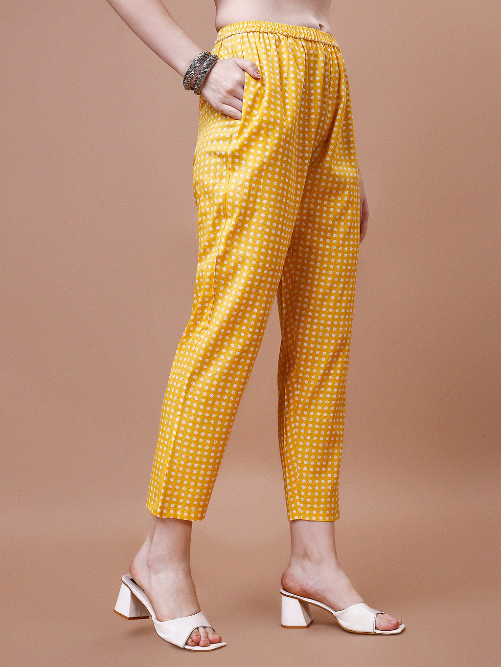 Mirror Embroidered & Striped Printed Cotton Kurta With Pant & Dupatta Set, Multicolor - Hiral Fashion - Distacart