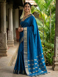 Shree Shyam Fashion Royal Blue Soft Silk Saree - Distacart