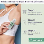 Sanfe Underarm Lightening Roll On with 5% AHA, Glycolic Acid & Salicylic acid for Women