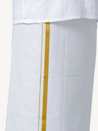 Ramraj Cotton Mens Wedding White Regular Dhoti, Shirt & Towel Set Subhakalyan 1/2"