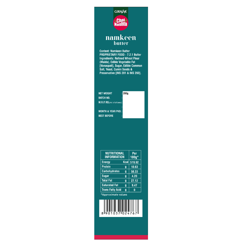 Girnar Chai Nashta - Namkeen Butter - Distacart