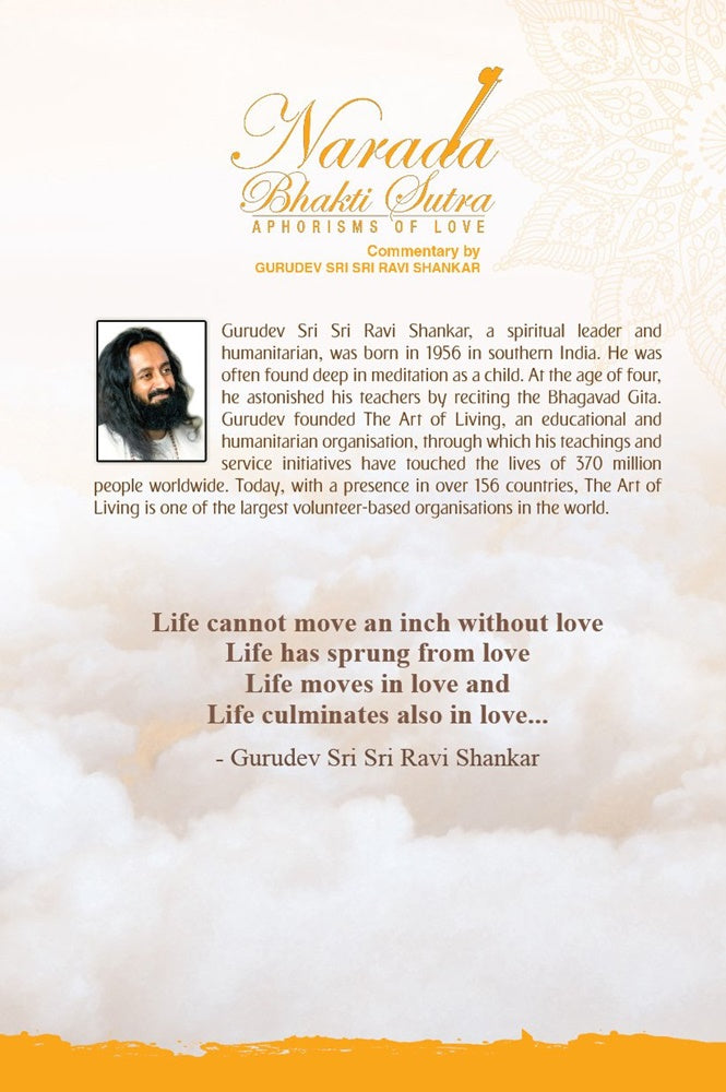 Narada Bhakti Sutra From The Art Of Living Paperback