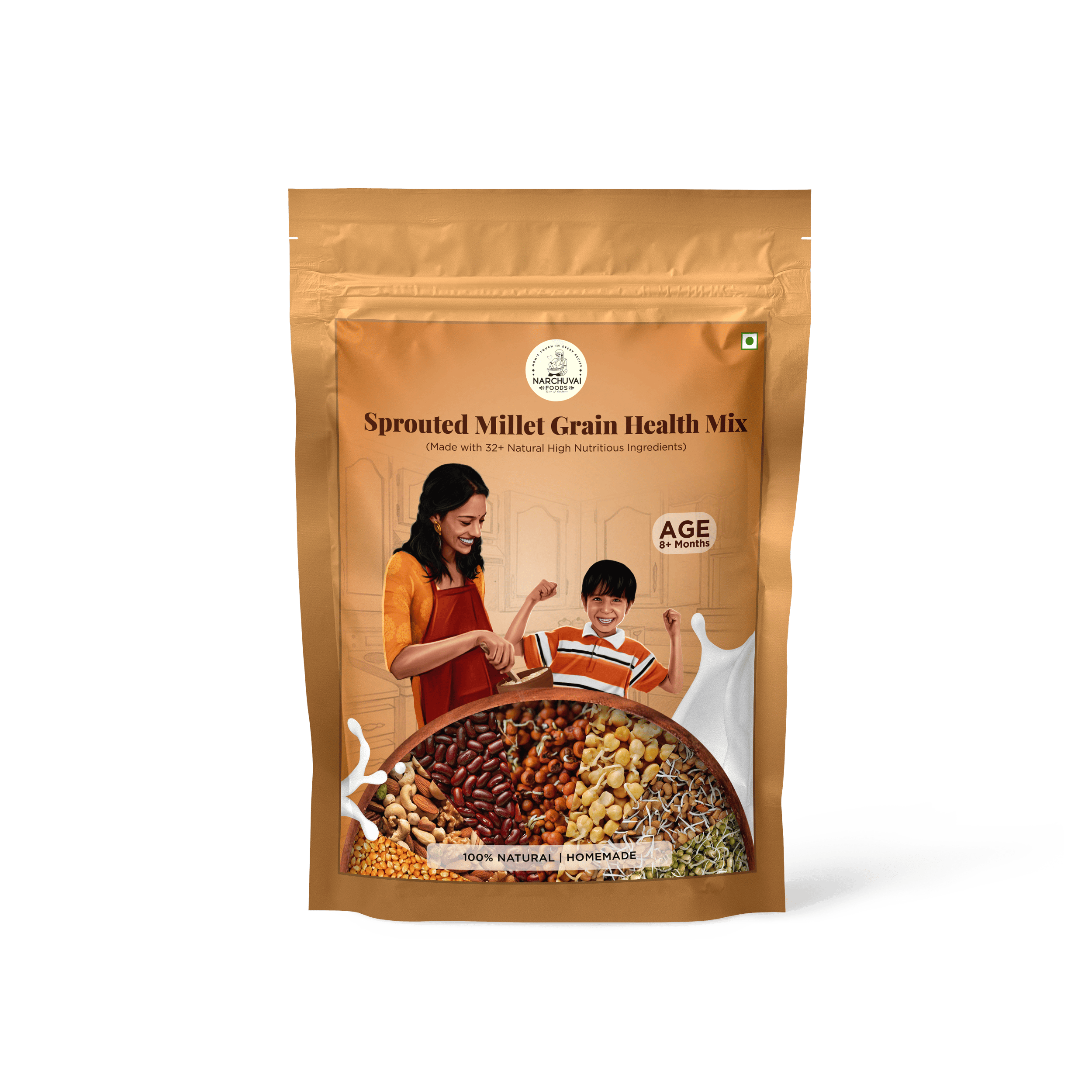 Narchuvai Foods Sprouted Millet Grain Health Mix - Distacart