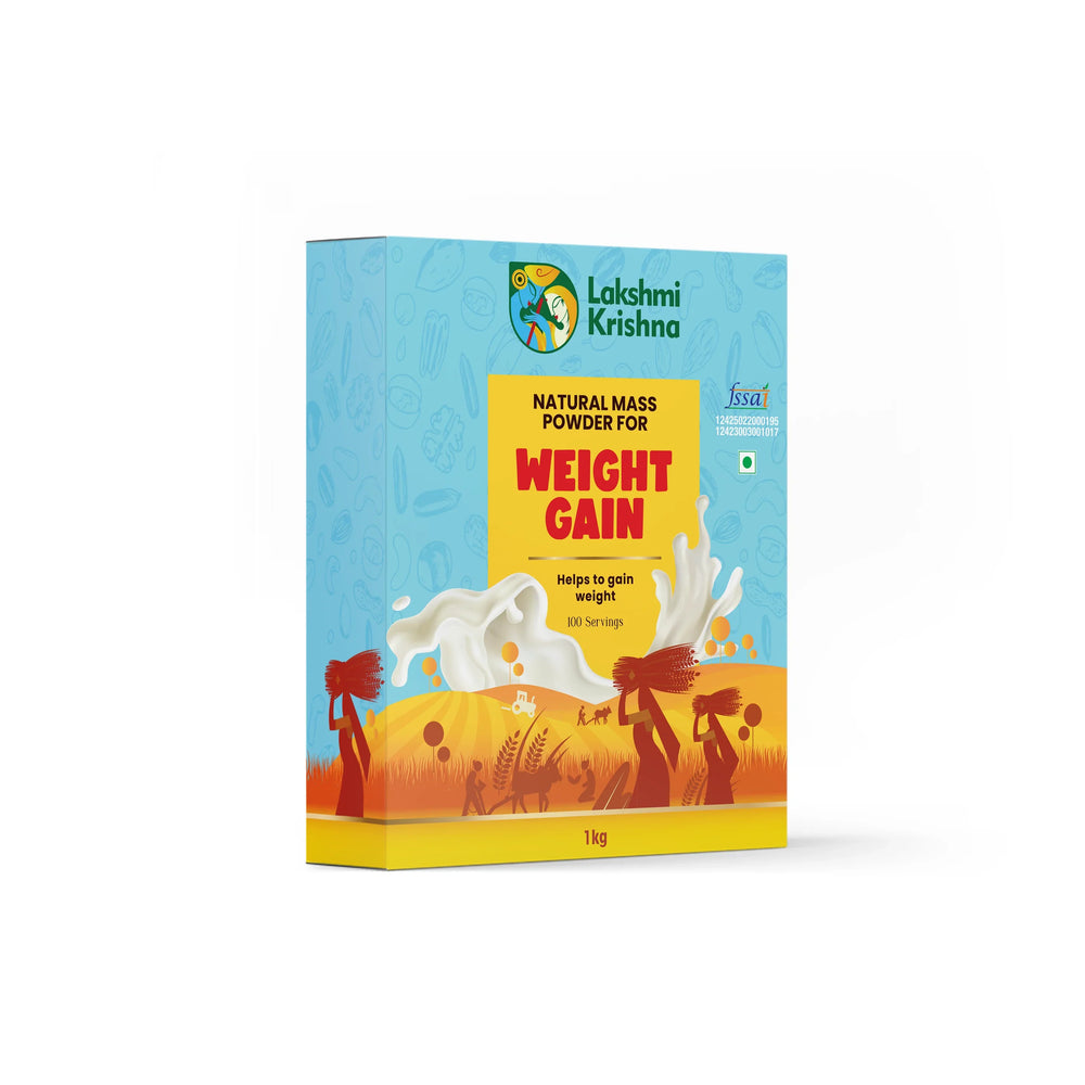 Lakshmi Krishna Naturals Natural Mass Powder For Weight Gain - Distacart
