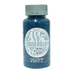 confect navy blue disco balls sprinkles 2 mm 120 gms