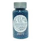 confect navy blue disco balls sprinkles 4 mm 120 gms