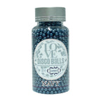 confect navy blue disco balls sprinkles 6 mm 120 gms