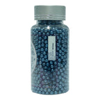 confect navy blue disco balls sprinkles 6 mm 120 gms
