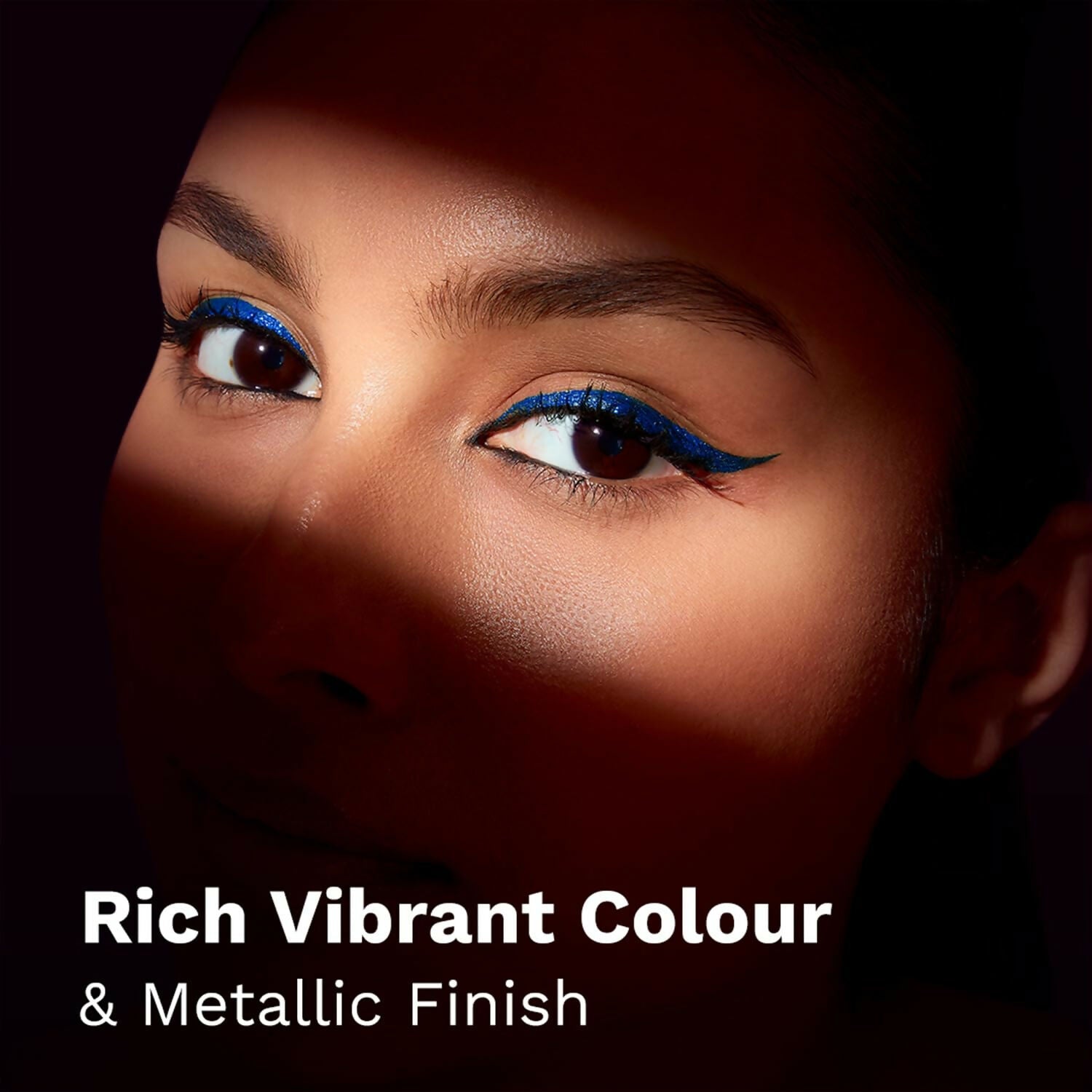 Pilgrim Metallic Eyeliner Blue Rebel, Long Lasting & Smudge Proof Enriched With Argan Oil - Distacart