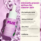 PLIX The Plant Fix Jamun Active Acne Regime - Cleanser, Acne Mark Serum, Moisturizer & Body Wash For Women & Men