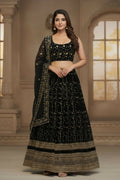 Lehenga Mart Designer Indian Wedding Lehenga Choli-Black - Distacart