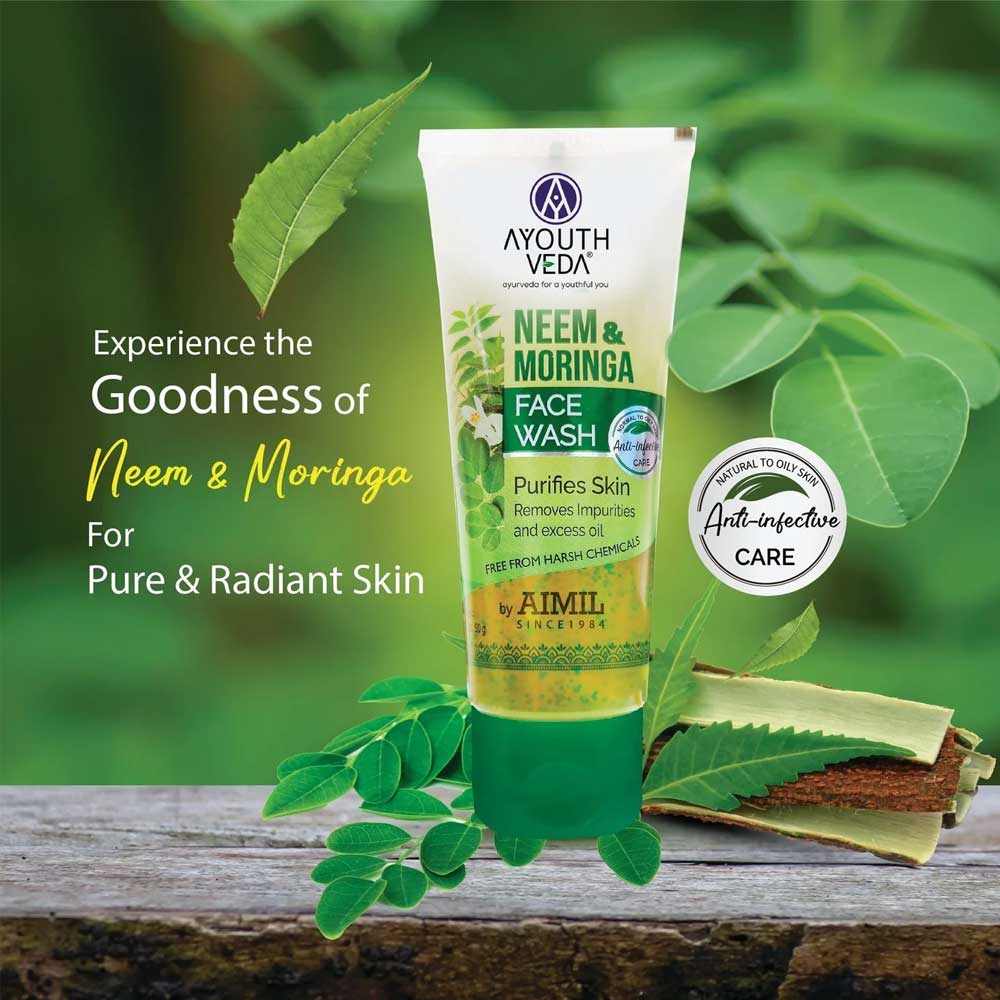 Ayouthveda Neem and Moringa Face Wash