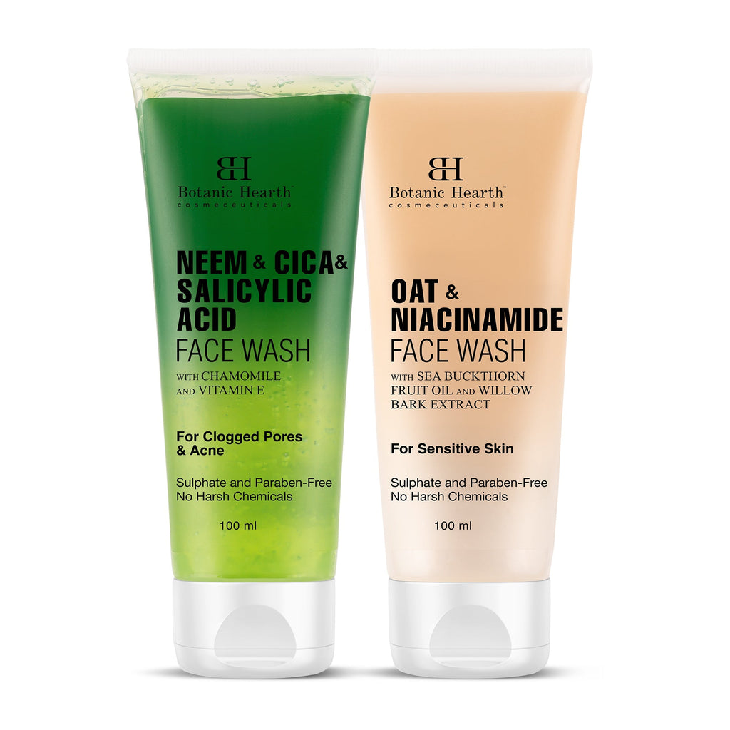Botanic Hearth Neem, Cica & Salicylic Acid Face Wash with Oat & Niacinamide Face Wash