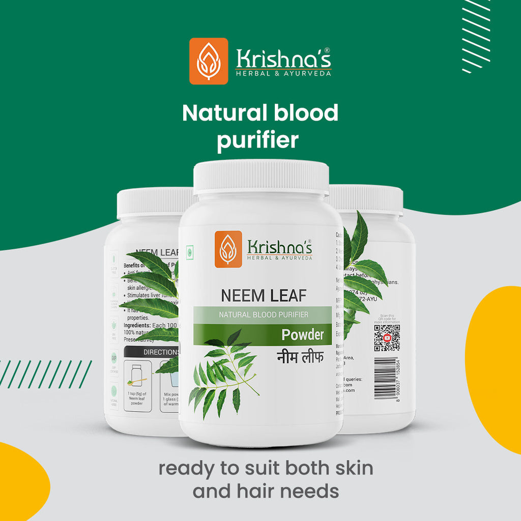 Krishna'S Herbal & Ayurveda Neem Leaf Powder - Distacart