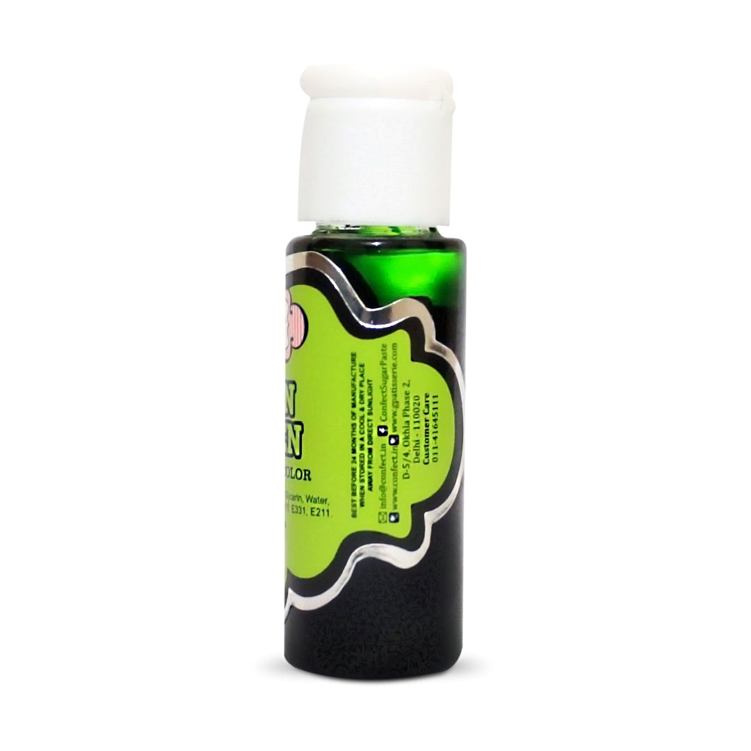 confect neon green gel color br b 20 gms b