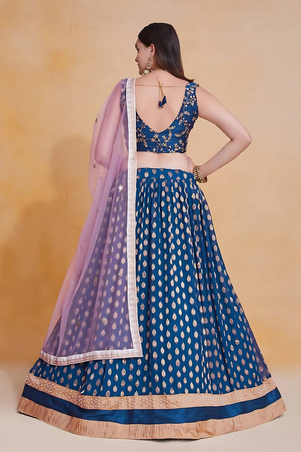 Lehenga Mart Designer Wedding Lehenga Choli For Women - Blue