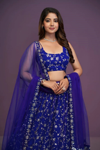 Lehenga Mart Designer Wedding Lehenga Choli For Women - Blue