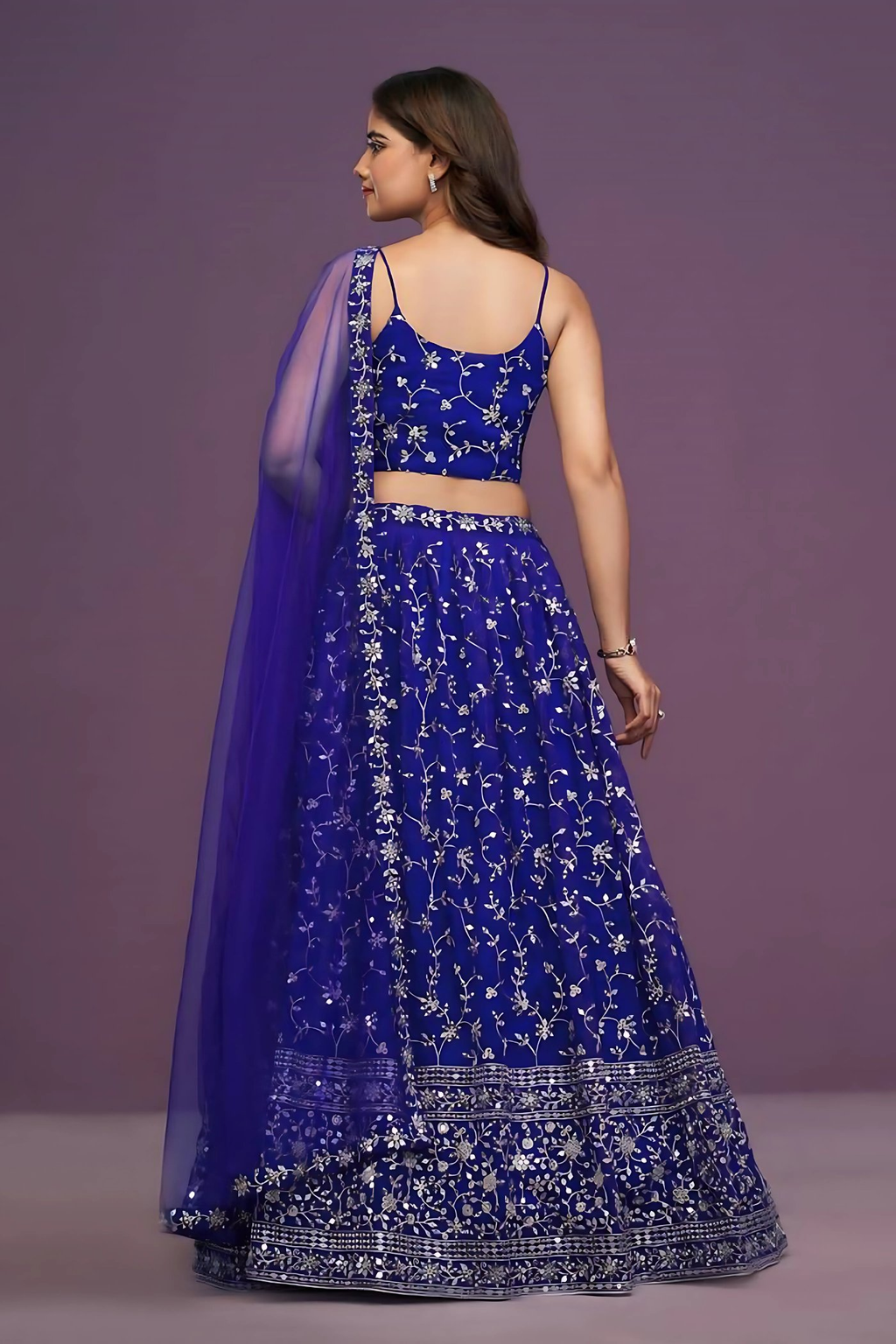 Lehenga Mart Designer Wedding Lehenga Choli For Women - Blue