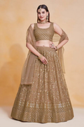 Lehenga Mart Designer Wedding Lehenga Choli For Women - Brown
