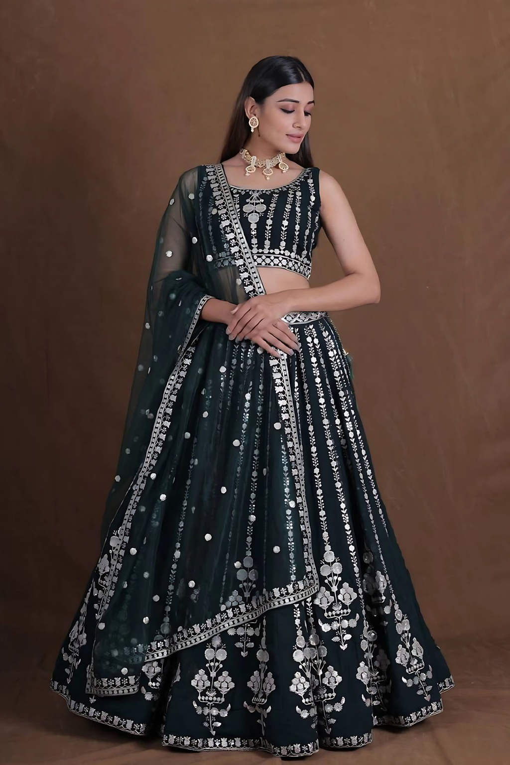 Lehenga Mart Designer Wedding Lehenga Choli For Women - Green