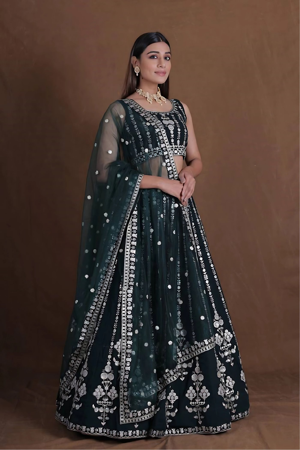 Lehenga Mart Designer Wedding Lehenga Choli For Women - Green