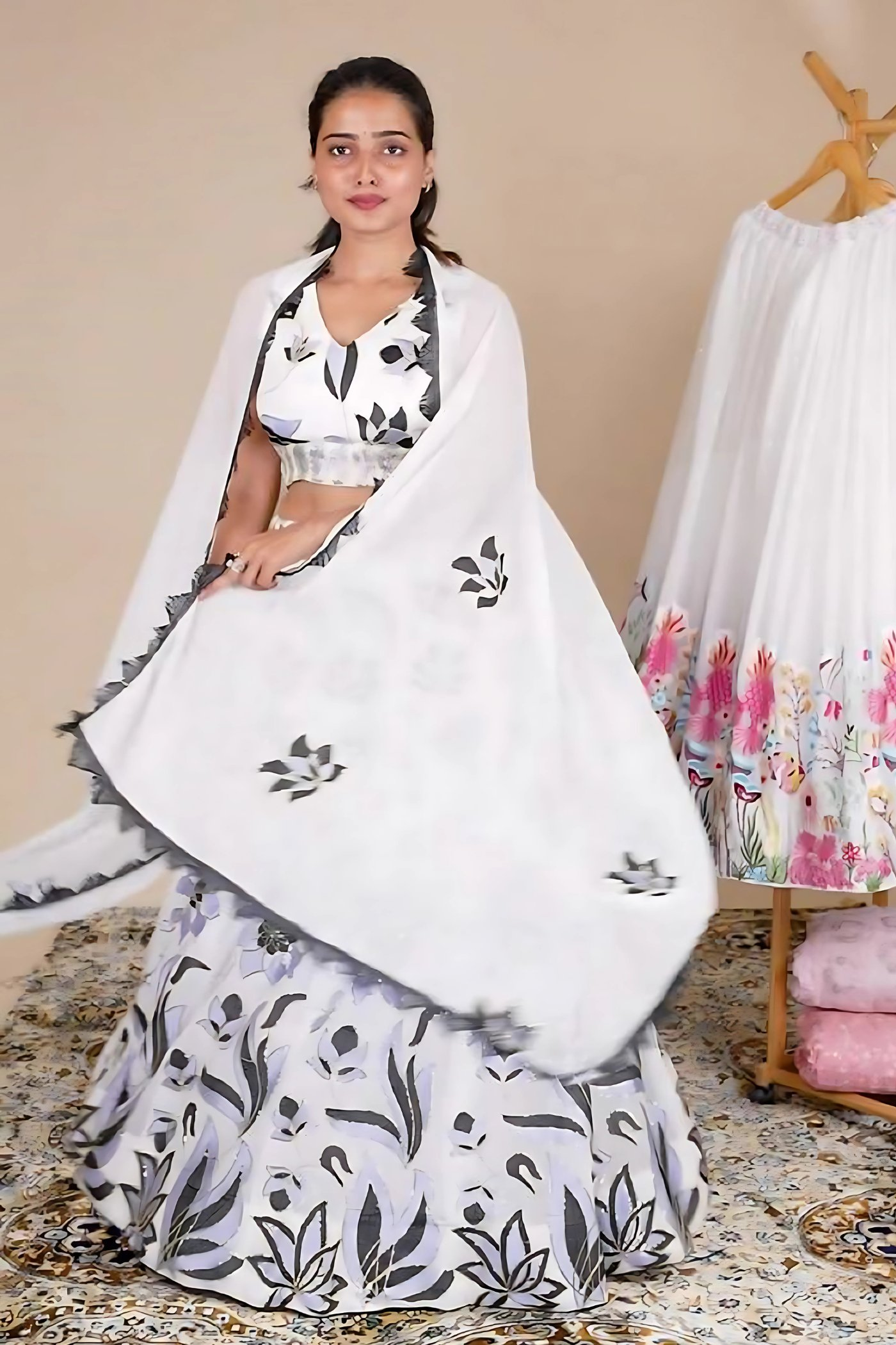Lehenga Mart Designer Wedding Lehenga Choli For Women - White