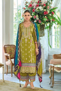 Anaita Green Premium Embroidered Chinon Stitched Salwar Suit - Distacart