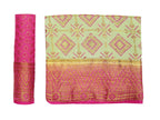 Mimosa Women's Patola Style Art Silk Green Saree - Distacart