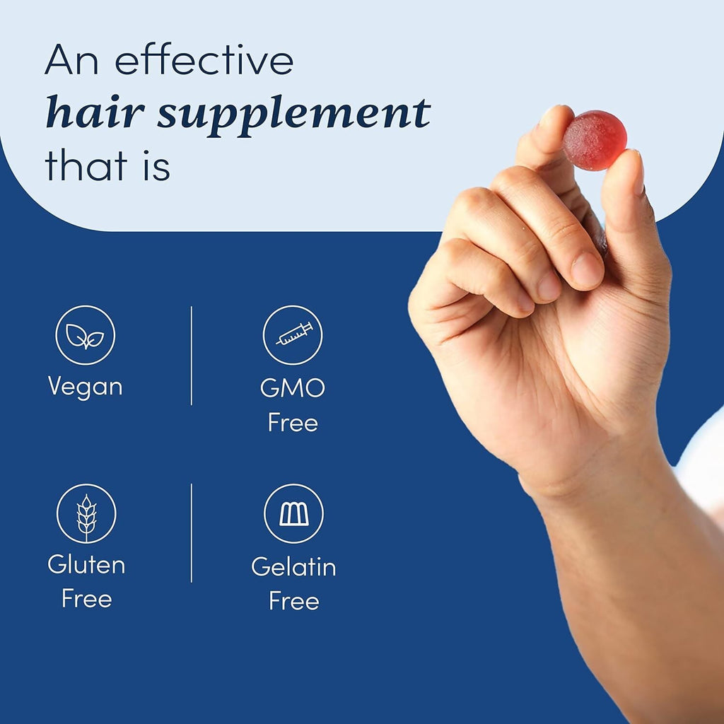 Man Matters Biotin Nourish Hair Gummies - Strawberry Flavor - Distacart