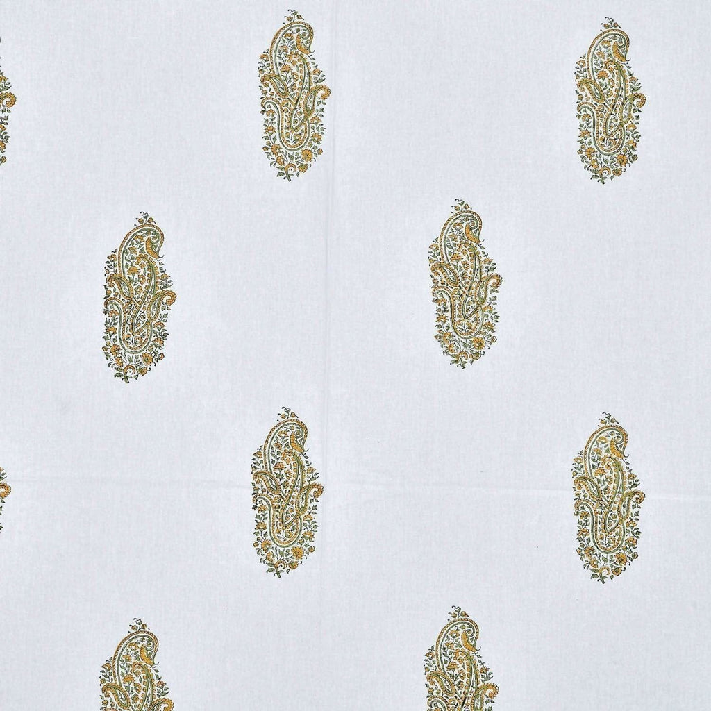 Premium Hand Block Printed Rajasthani Double Bedsheet Bedspread with 2 Pillow Covers