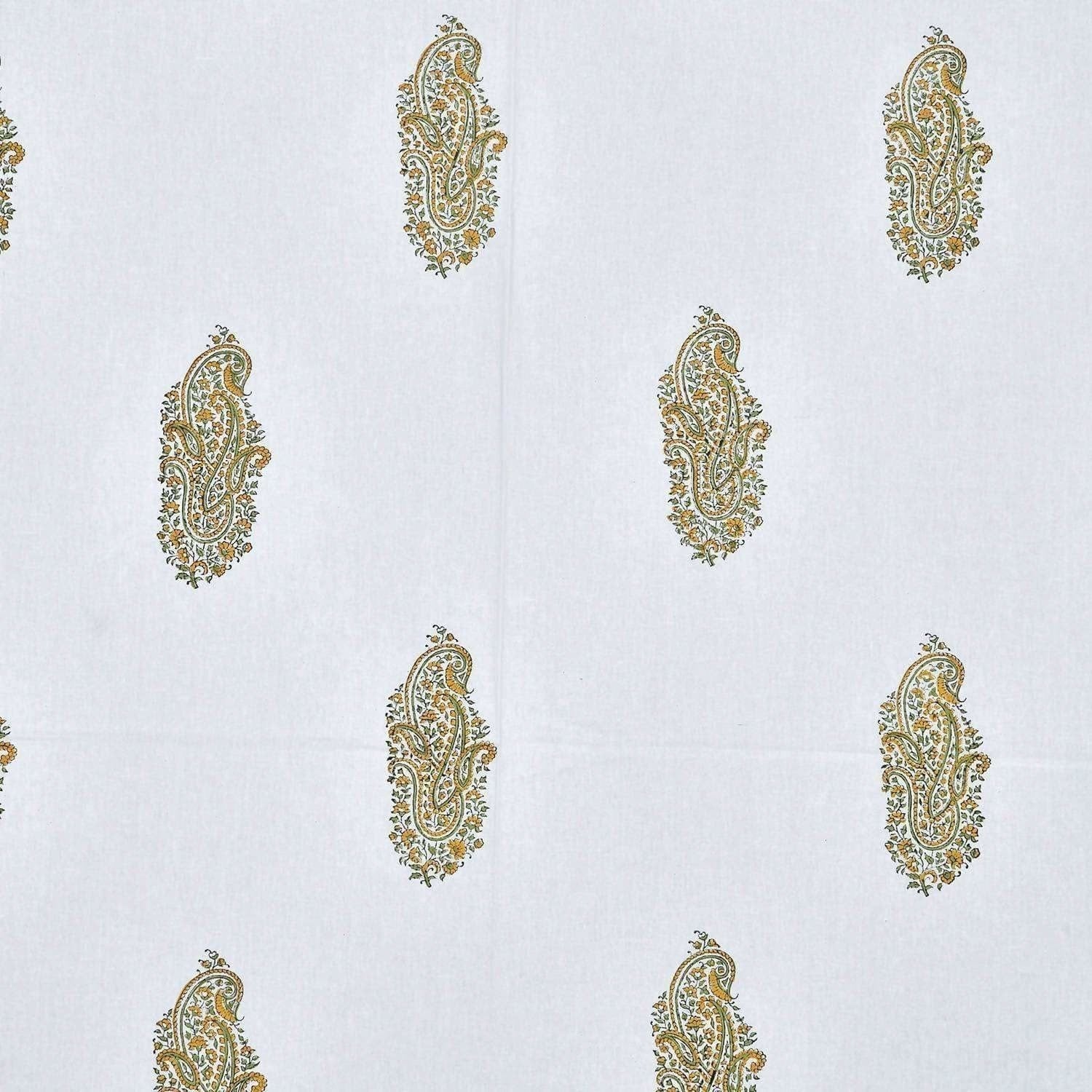 Premium Hand Block Printed Rajasthani Double Bedsheet Bedspread with 2 Pillow Covers