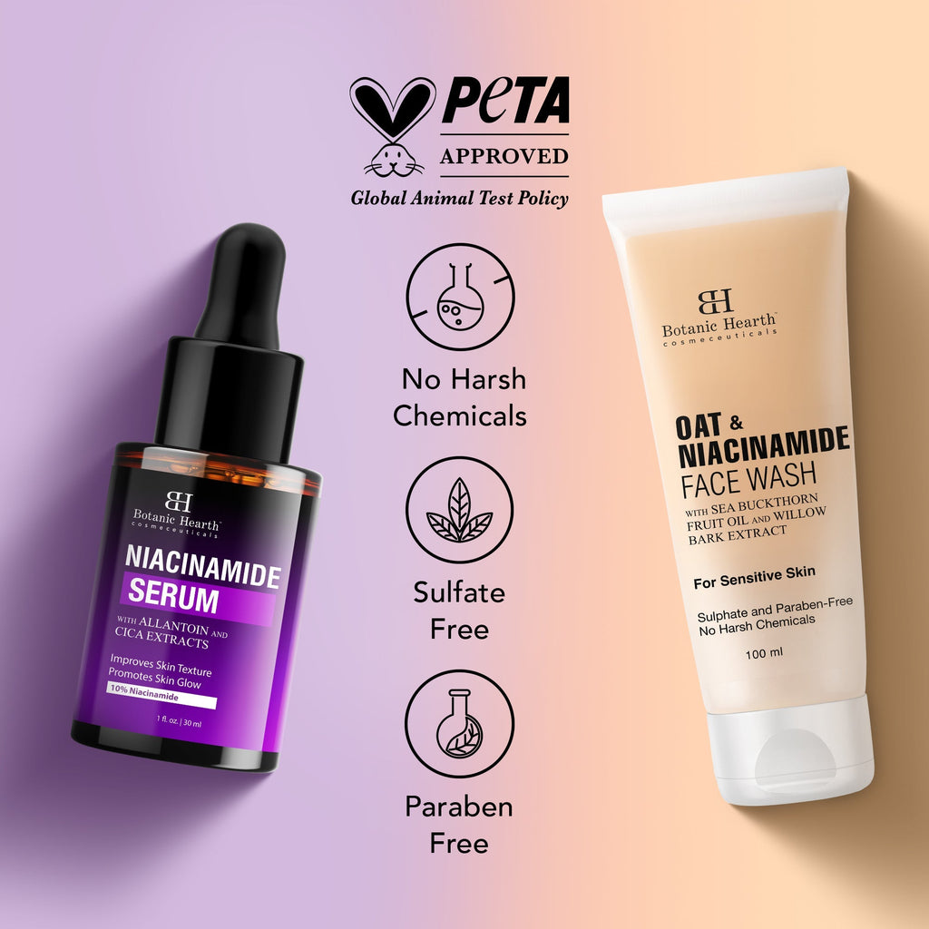 Botanic Hearth Niacinamide Face Serum with Oat & Niacinamide Face wash