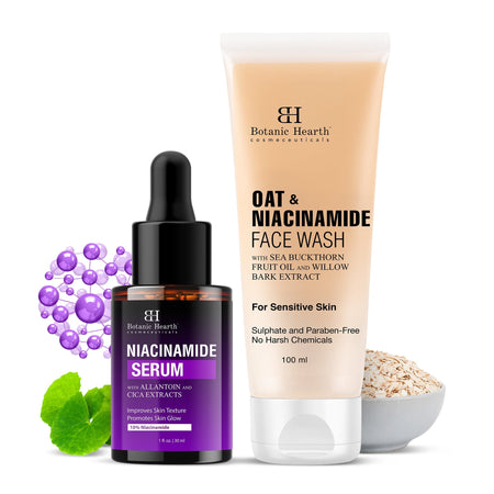 Botanic Hearth Niacinamide Face Serum with Oat & Niacinamide Face wash