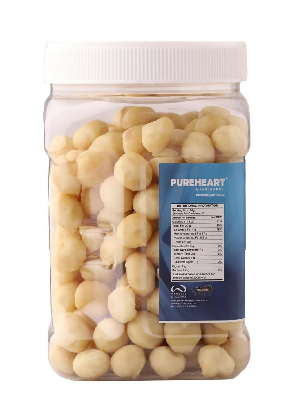 Pureheart Nutreat Combo of Natural Macadamia and Salted Roasted Macadamia - Distacart