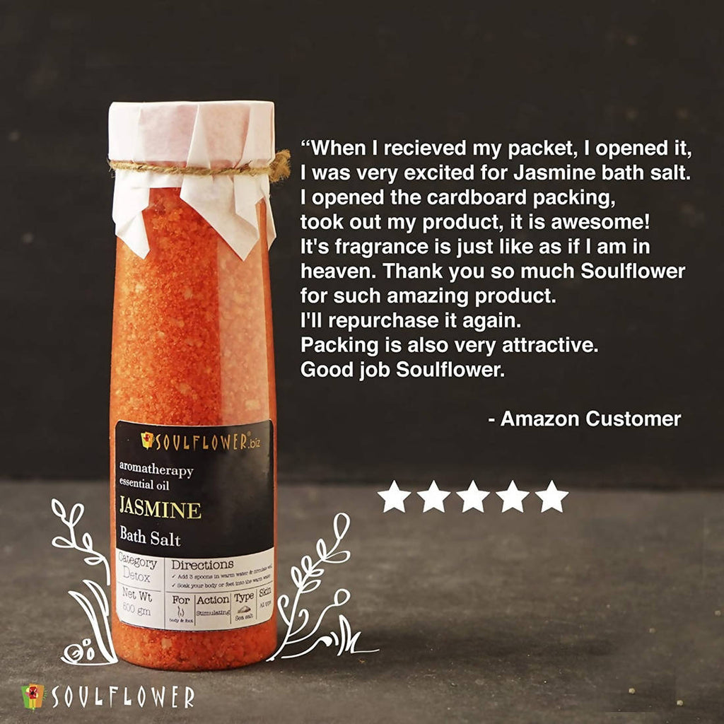 Soulflower Aromatherapy Essential Oil Jasmine Bath Salt