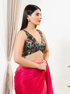 Joban Fashion Black Sequin Padded Blouse With V Neck Sleeveless - Distacart