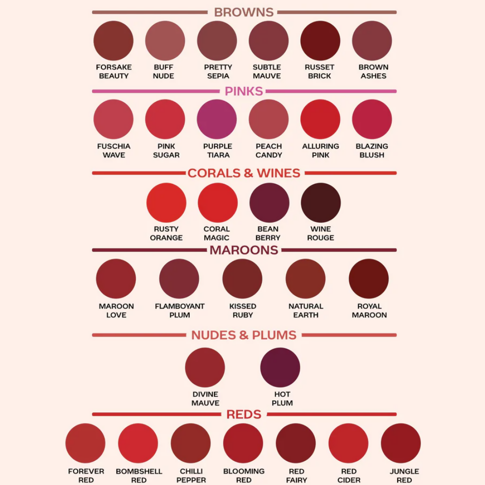 Faces Canada Weightless Matte Finish Lipstick - Hot Plum 24 - Distacart