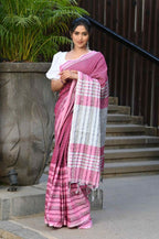 Beatitude Multicolor Cotton Tanchori Handloom Saree