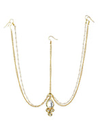 Gold-Plated Kundan Mathapatti - Ruby Raang - Distacart