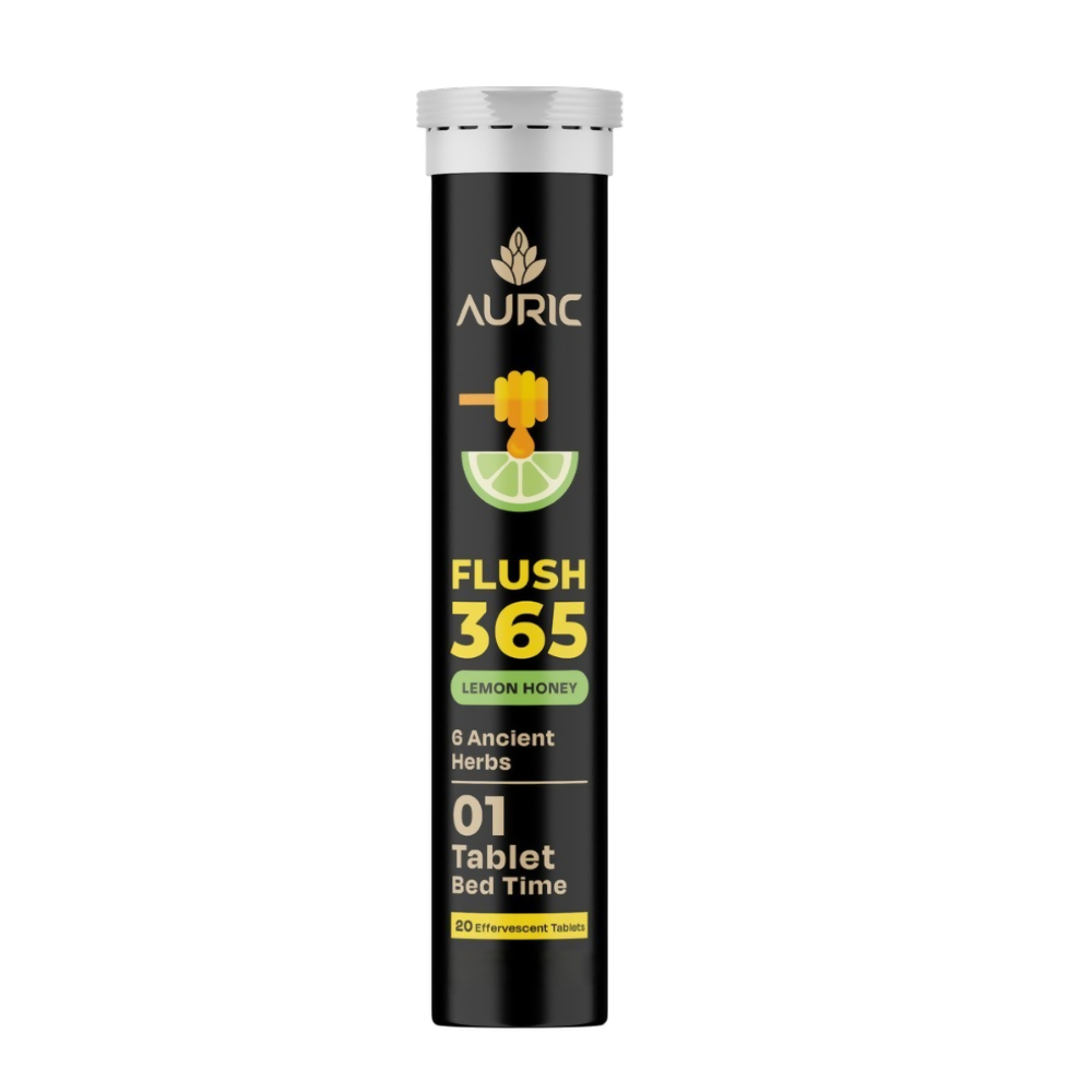 Auric Flush365 Tablets | Honey Lemon Flavour
