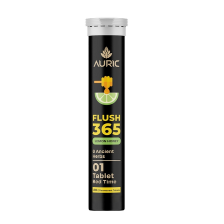 Auric Flush365 Tablets | Honey Lemon Flavour